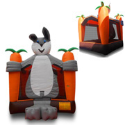 mini bouncy castle rabbit castle carrot
